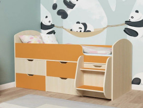 Кровать Малыш-7 Дуб-Оранжевый в Тюмени - tyumen.magazinmebel.ru | фото - изображение 1