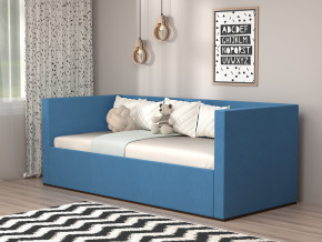 Кровать мягкая с подъёмным механизмом арт. 030 синий в Тюмени - tyumen.magazinmebel.ru | фото