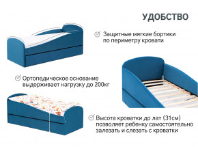 Кровать с ящиком Letmo морской (велюр) в Тюмени - tyumen.magazinmebel.ru | фото - изображение 14