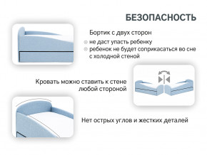 Кровать с ящиком Letmo небесный (рогожка) в Тюмени - tyumen.magazinmebel.ru | фото - изображение 15