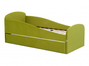 Кровать с ящиком Letmo оливковый (велюр) в Тюмени - tyumen.magazinmebel.ru | фото