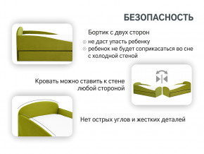 Кровать с ящиком Letmo оливковый (велюр) в Тюмени - tyumen.magazinmebel.ru | фото - изображение 13