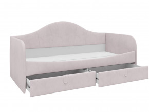 Кровать с мягкой обивкой Алиса ПМ-332.18 велюр розовый в Тюмени - tyumen.magazinmebel.ru | фото - изображение 2
