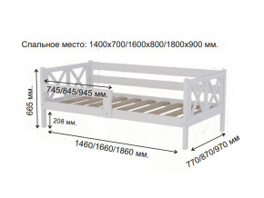 Кровать софа Аист-3 Классика белый 1400х700 мм в Тюмени - tyumen.magazinmebel.ru | фото - изображение 2