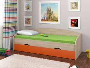 Кровать Соня 2 сонома-оранжевый в Тюмени - tyumen.magazinmebel.ru | фото