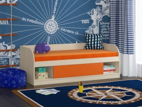 Кровать Соня 4 дуб молочный-оранжевый в Тюмени - tyumen.magazinmebel.ru | фото - изображение 1
