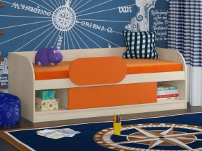 Кровать Соня 4 дуб молочный-оранжевый в Тюмени - tyumen.magazinmebel.ru | фото - изображение 3
