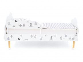 Кровать Stumpa Облако с бортиком рисунок Домики в Тюмени - tyumen.magazinmebel.ru | фото - изображение 3