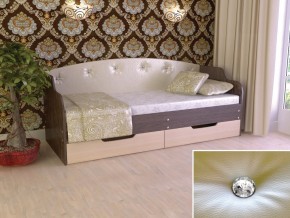 Кровать Юниор Тип 2 Венге/дуб молочный 800х1600 в Тюмени - tyumen.magazinmebel.ru | фото