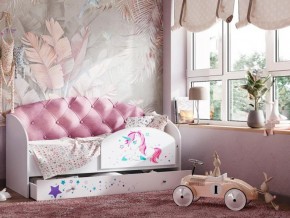 Кровать Звездочка с бортиком Белый-розовый в Тюмени - tyumen.magazinmebel.ru | фото