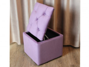Пуф с каретной стяжкой и ящиком для хранения фиолетовый в Тюмени - tyumen.magazinmebel.ru | фото - изображение 4