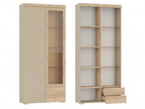 Шкаф 2-х дверный со стеклом и двумя ящиками Палермо 6-87002 в Тюмени - tyumen.magazinmebel.ru | фото