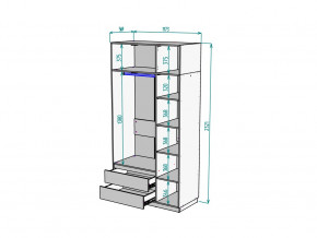 Шкаф Malta light H298 с антресолью HA3 Белый в Тюмени - tyumen.magazinmebel.ru | фото - изображение 2