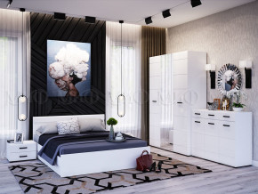 Спальня Нэнси New МДФ Белый глянец холодный, Белый в Тюмени - tyumen.magazinmebel.ru | фото