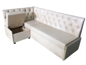 Угловой диван Призма со стяжками белый со спальным местом в Тюмени - tyumen.magazinmebel.ru | фото - изображение 2