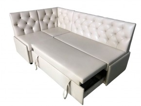 Угловой диван Призма со стяжками белый со спальным местом в Тюмени - tyumen.magazinmebel.ru | фото - изображение 3