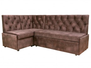 Угловой диван Призма со стяжкми коричневый со спальным местом в Тюмени - tyumen.magazinmebel.ru | фото - изображение 1