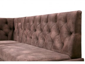 Угловой диван Призма со стяжкми коричневый со спальным местом в Тюмени - tyumen.magazinmebel.ru | фото - изображение 2