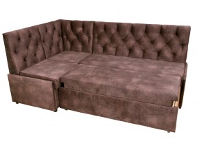Угловой диван Призма со стяжкми коричневый со спальным местом в Тюмени - tyumen.magazinmebel.ru | фото - изображение 4