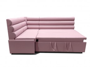 Угловой диван Призма Валики со спальным местом розовый в Тюмени - tyumen.magazinmebel.ru | фото - изображение 3